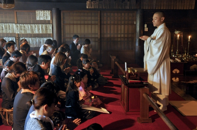 七五三祈願の様子